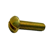 6-32 X 3/4 Slotted Round Machine Screw Steel Zinc Yellow