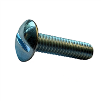 1/4-20 X 5/8 Slotted Serrated Truss Machine Screw Steel Zinc