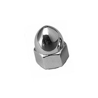 1/4-20 HIGH CROWN ACORN HEX CAP NUT STAINLESS STEEL THREAD LOCKING NYLON PATCH