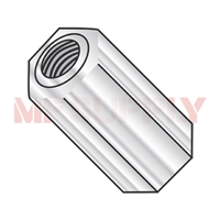 RAF2056-440-AL-MF | HEX THREADED FEMALE STANDOFF 3/16 HEX X 7/16 L X 4-40 ID ALUMINUM [1000 Per Box]