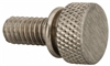 7104-SS-0-MF | 6-32 X 7/16 Washer Face Knurled Thumb Screw Stainless Steel [100 per box]