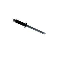 1/8 Dome Blind Rivet Aluminum Alloy Black Anodized Body