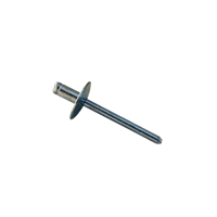 3/16 Large Flange Blind Rivet Steel Zinc Plated Body