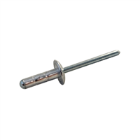 3/16 X .062-.250 Brazier Multi-Grip Blind Rivet Aluminum Body/Steel Mandrel Zinc Plated