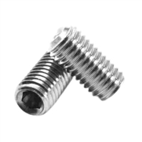 M2.5-0.45X3 Metric Socket Set Screw Cup Point Stainless Steel Iso 4029, Din 916 Imported
