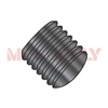 1/4-20X1/2  Coarse Thread Socket Set Screw Oval Point Alloy Steel Plain USA [100 Per Box]