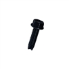 10-32 X 3/8 INDENTED HEX WASHER TYPE 23 THREAD CUTTING SCREW STEEL BLK OX FT [8000 PER BOX]
