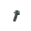 #10-16 X 5/8 INDENTED HEX WASHER TYPE 25 THREAD CUTTING SCREW STEEL ZP FT [7000 PER BOX]