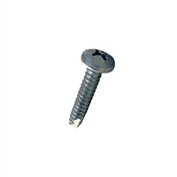 #7-19 X 3/8 Phil Pan Type 25 Thread Cutting Screw Steel Zp