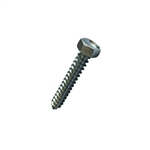 #1/4-14 X 2 Hex Type AB Self Tapping Sheet Metal Screw (SMS) Steel Zp