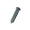 #10-16 X 1 PHILLIPS #6 OVAL TYPE AB SELF TAPPING SHEET METAL SCREW STEEL ZP FT [5000 PER BOX]