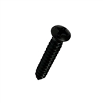 #8-18 X 1/2 Phil #6 Oval Type AB Self Tapping Sheet Metal Screw (SMS) Steel Blk Ox