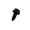 #8-18 X 1/2 PHILLIPS INDENTED HEX WASHER TYPE AB SELF TAPPING SHEET METAL SCREW STEEL BLK OX FT [10000 PER BOX]