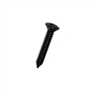 #4-24 X 1/2 PHILLIPS OVAL TYPE AB SELF TAPPING SHEET METAL SCREW STEEL BLK OX FT [10000 PER BOX]
