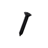 #12-14 X 1-1/2 Phil Oval Type AB Self Tapping Sheet Metal Screw (SMS) Steel Blk Ox