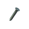 #10-16 X 1 SLOTTED FLAT TYPE AB SELF TAPPING SHEET METAL SCREW STEEL ZP FT [5000 PER BOX]