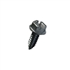 #12-14 X 3-1/2 SLOTTED INDENTED HEX WASHER TYPE AB SELF TAPPING SHEET METAL SCREW STEEL ZP FT [500 PER BOX]