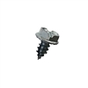 #1/4-14 X 1-1/4 SLOTTED INDENTED HEX WASHER SERRATED TYPE AB SELF TAPPING SHEET METAL SCREW STEEL ZP FT [1500 PER BOX]