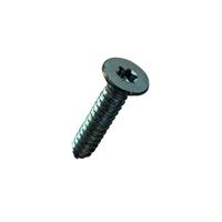 #6-20 X 3/8 Six Lobe (Torx) Flat Type AB Self Tapping Sheet Metal Screw (SMS) Steel Zp