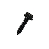 #8-15 X 1/2 INDENTED HEX WASHER TYPE A SELF TAPPING SHEET METAL SCREW STEEL BLK OX FT [10000 PER BOX]