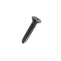 #14-10 X 2 Phil Flat Self Tapping Sheet Metal Screw (SMS) Steel Zp