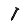#6-18 X 1/2 PHILLIPS OVAL TYPE A SELF TAPPING SHEET METAL SCREW STEEL BLK OX FT [10000 PER BOX]