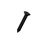 #8-15 X 1-1/2 Phil Oval Self Tapping Sheet Metal Screw (SMS) Steel Blk Ox