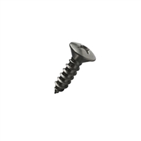 #8-15 X 1-1/4 Phil Oval Self Tapping Sheet Metal Screw (SMS) Stainless Steel