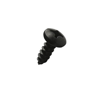 #10-12 X 5/8 Phil Pan Self Tapping Sheet Metal Screw (SMS) Steel Blk Zinc