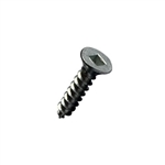 #8-15 X 1-3/4 Square Flat Self Tapping Sheet Metal Screw (SMS) Steel Zp