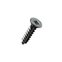 #8-15 X 1-1/2 Square Flat Self Tapping Sheet Metal Screw (SMS) Steel Zp