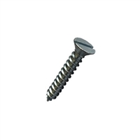 #6-18 X 3/4 Slot Flat Self Tapping Sheet Metal Screw (SMS) Steel Zp