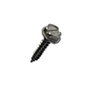 #10-12 X 1-3/4 SLOTTED INDENTED HEX WASHER TYPE A SELF TAPPING SHEET METAL SCREW STAINLESS STEEL FT [1000 PER BOX]