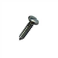 #6-18 X 5/8 Slot Pan Self Tapping Sheet Metal Screw (SMS) Steel Zp