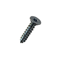 #10-12 X 1 Six Lobe (Torx) Flat Self Tapping Sheet Metal Screw (SMS) Steel Zp