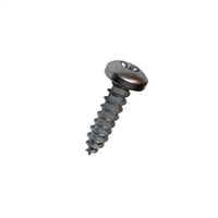 #10-12 X 1-1/2 Six Lobe (Torx) Pan Self Tapping Sheet Metal Screw (SMS) Steel Zp
