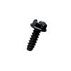 #6-20 X 3/8 SLOTTED INDENTED HEX WASHER TYPE B SELF TAPPING SHEET METAL SCREW STEEL BLK OX FT [10000 PER BOX]