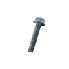 10-24 X 5/8 INDENTED HEX WASHER TYPE F THREAD CUTTING SCREW STEEL ZP FT [7000 PER BOX]