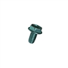 8-32 X 3/8 INDENTED HEX WASHER TYPE F GROUNDING THREAD CUTTING SCREW STEEL ZINC GREEN FT [10000 PER BOX]