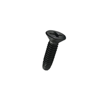 1/4-20 X 2-1/2 Phil Flat Type F Thread Cutting Screw Steel Blk Ox