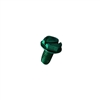 8-32 X 3/8 SLOTTED INDENTED HEX WASHER TYPE F GROUNDING THREAD CUTTING SCREW STEEL ZINC GREEN FT [10000 PER BOX]
