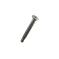 #8-18 X 1-1/2 SQR/PHIL Flat Head Self Drilling Screw Steel Zinc and Bake
