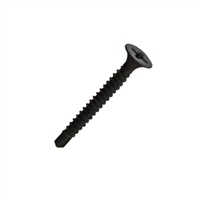#12-14 X 5 Phil Bugle Head Self Drilling Screw Steel Black Phosphate