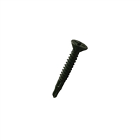 #8-18 X 1-5/8 Phil Flat W/Nibs Head Self Drilling Screw Steel Green Ceramic