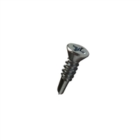 #6-20 X 1-1/2 Phil Trim Head Self Drilling Screw Steel Zinc and Bake