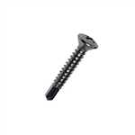 #8-18 X 1 Phil Oval Head Self Drilling Screw Stainless
