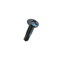 #1/4-14 X 5/8 Phil Pan Serr Head Self Drilling Screw Steel Zinc and Bake