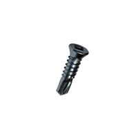 #8-18 X 4 Square Trim Head Self Drilling Screw Steel Zinc and Bake