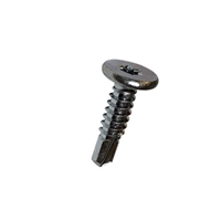 #1/4-14 X 1 Six Lobe (Torx) Pancake Head Self Drilling Screw Steel Zinc and Bake