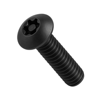 8-32 X 2 Security Screw Six Lobe (Torx-Equivalent) Pin-In Button Head Machine Stainless Steel Black Oxide